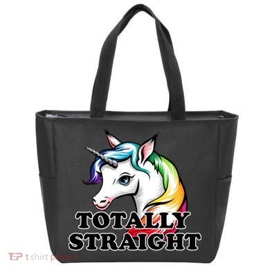 Totally Straight Unicorn Rainbow Tote Bag