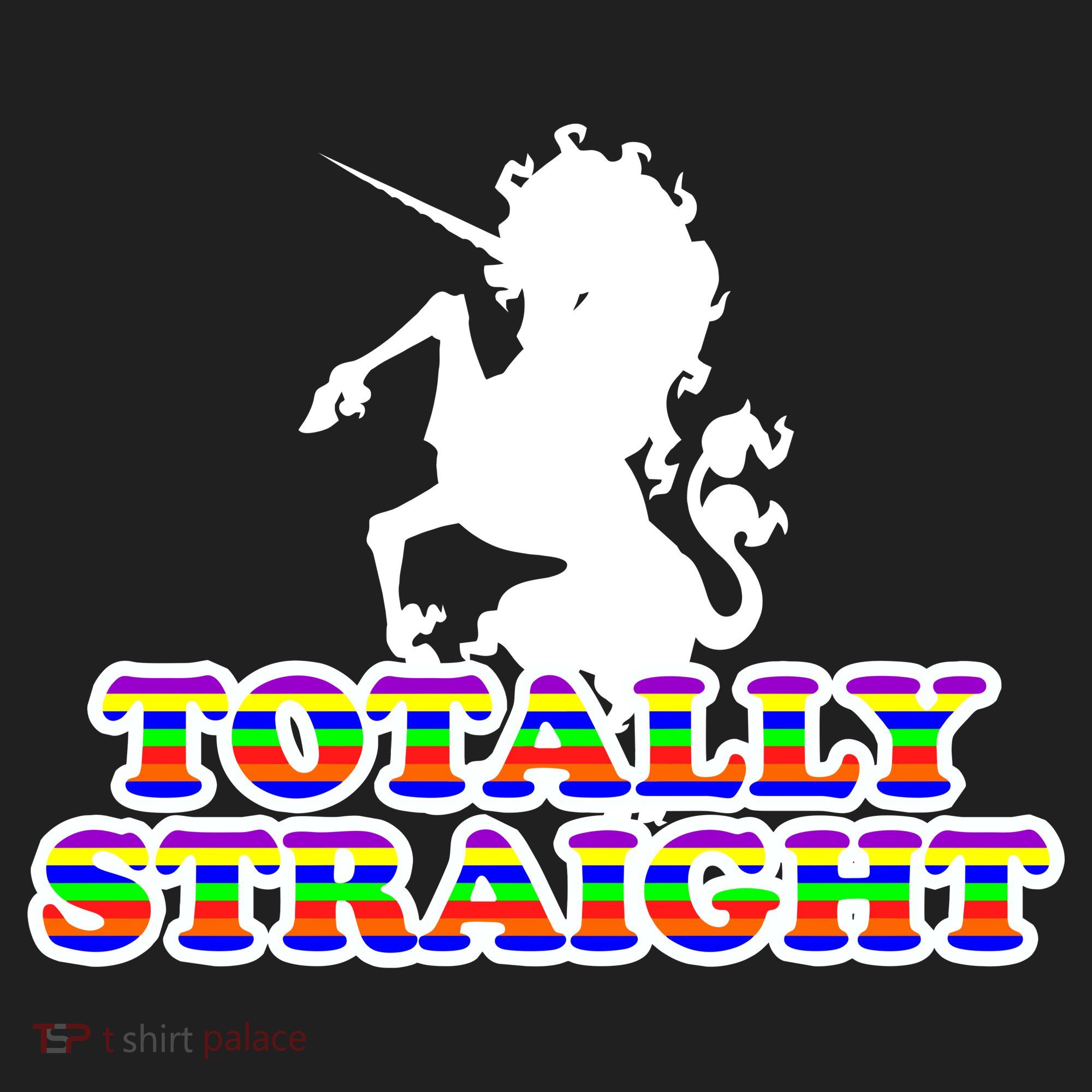 Totally Straight Unicorn Rainbow Pride Women's Sweatshirt