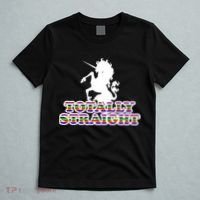 Totally Straight Unicorn Rainbow Pride T-Shirt thumb 5