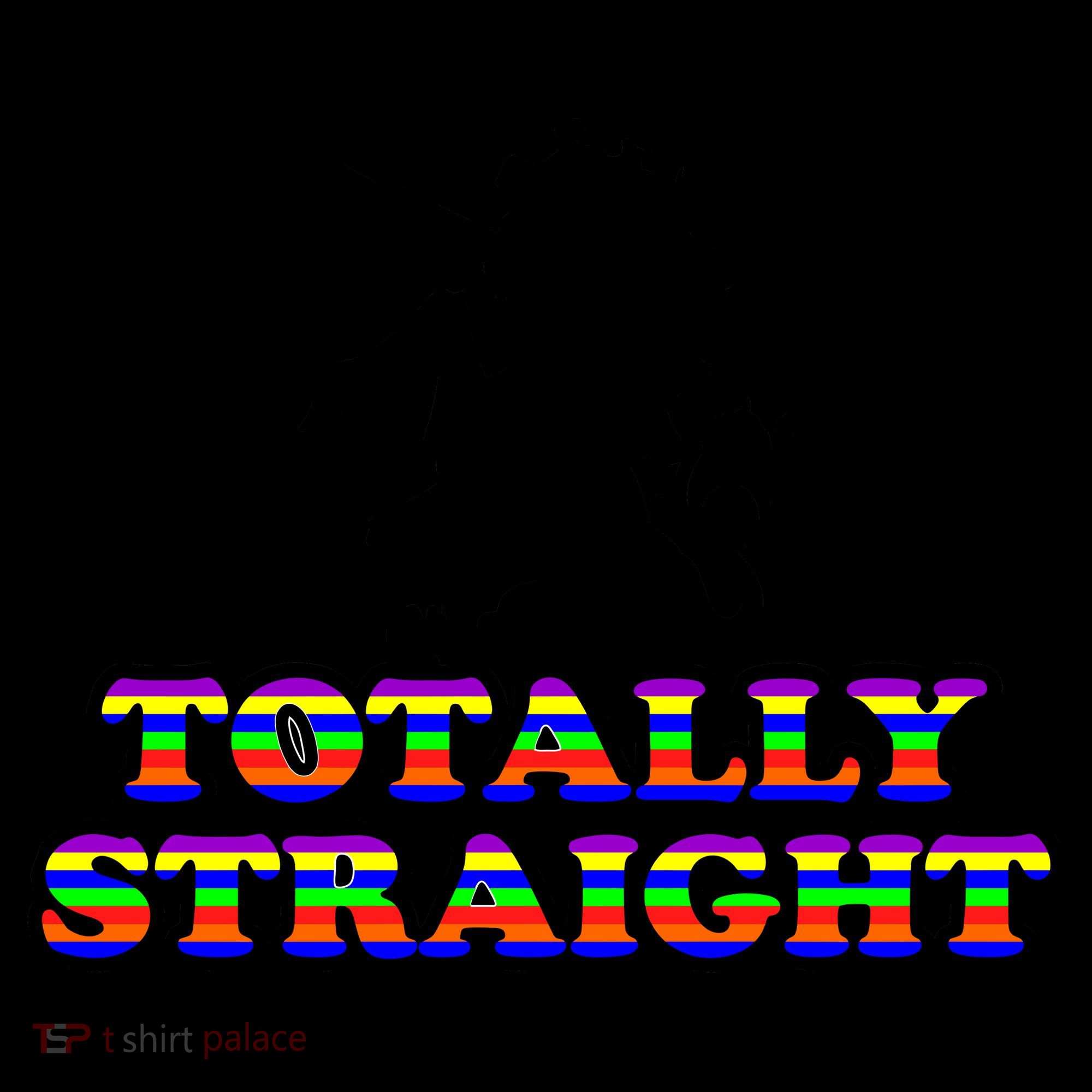 Totally Straight Unicorn Rainbow Pride Coffee Mug