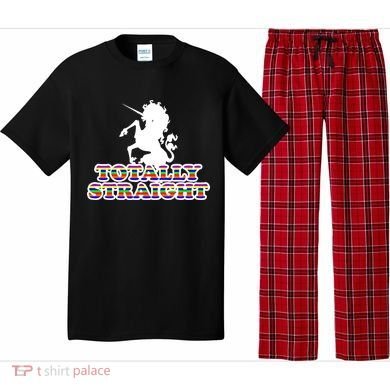 Totally Straight Unicorn Rainbow Pride Pajama Set