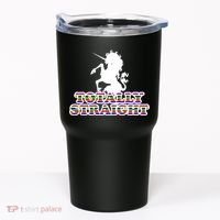 Totally Straight Unicorn Rainbow Pride Tumbler thumb 0