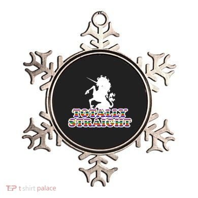 Totally Straight Unicorn Rainbow Pride Ornament