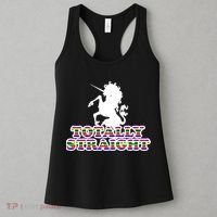 Totally Straight Unicorn Rainbow Pride Women's Tank Top thumb 3