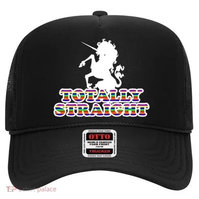 Totally Straight Unicorn Rainbow Pride Hat