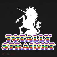 Totally Straight Unicorn Rainbow Pride Toddler Hoodie thumb 2