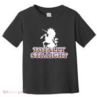 Totally Straight Unicorn Rainbow Pride Toddler T-Shirt thumb 0