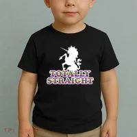 Totally Straight Unicorn Rainbow Pride Toddler T-Shirt thumb 2