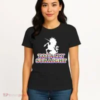 Totally Straight Unicorn Rainbow Pride Women's T-Shirt thumb 4