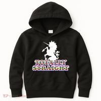 Totally Straight Unicorn Rainbow Pride Kids Hoodie thumb 0