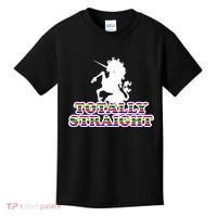 Totally Straight Unicorn Rainbow Pride Kids T-Shirt thumb 0
