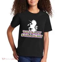 Totally Straight Unicorn Rainbow Pride Kids T-Shirt thumb 2