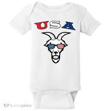The Original Usa The Goat Baby Bodysuit