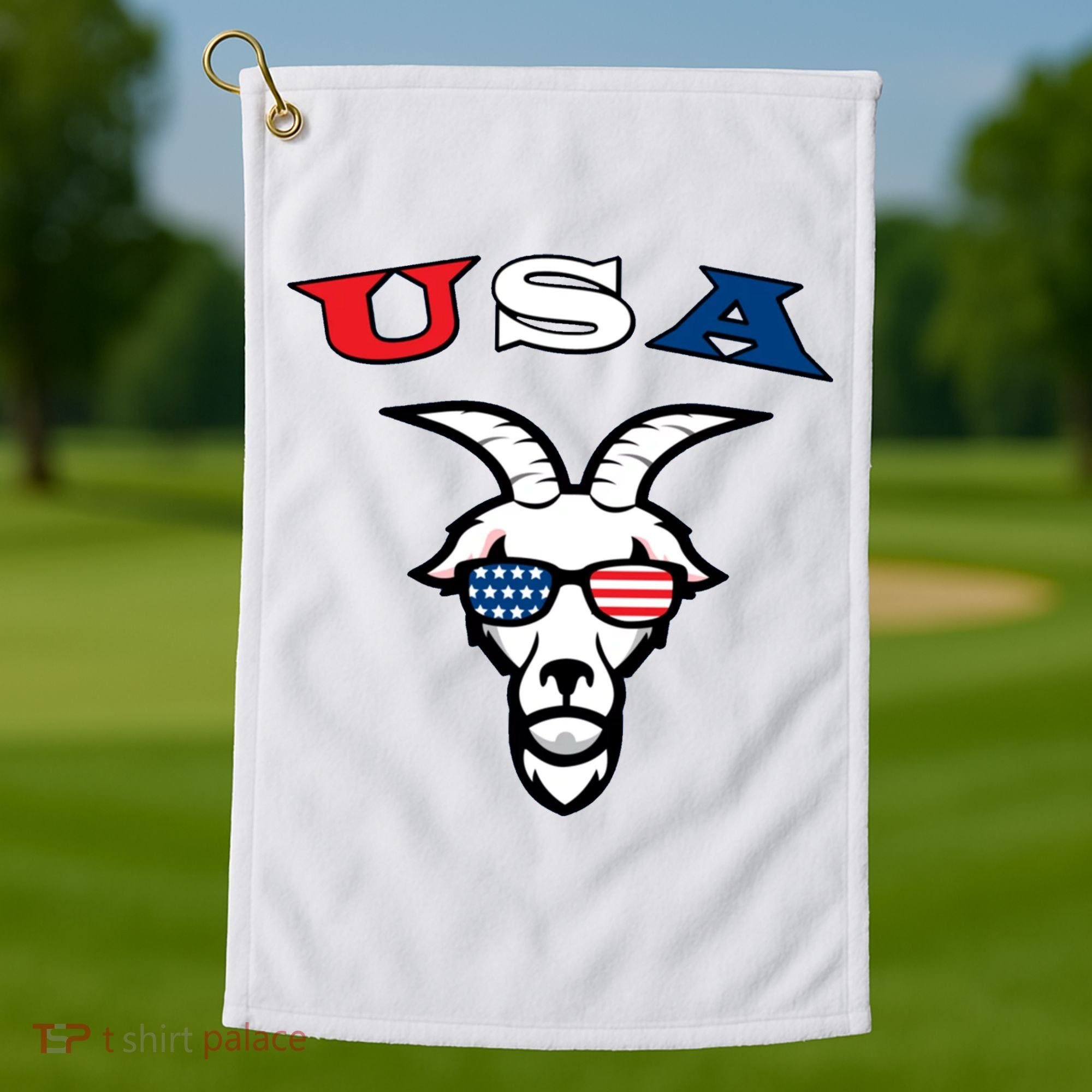 The Original Usa The Goat Golf Towel