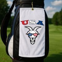 The Original Usa The Goat Golf Towel thumb 2