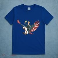 Trump On Usa Eagle Cute Us 4th Of July Funny American Gift Meaningful Gift T-Shirt thumb 5
