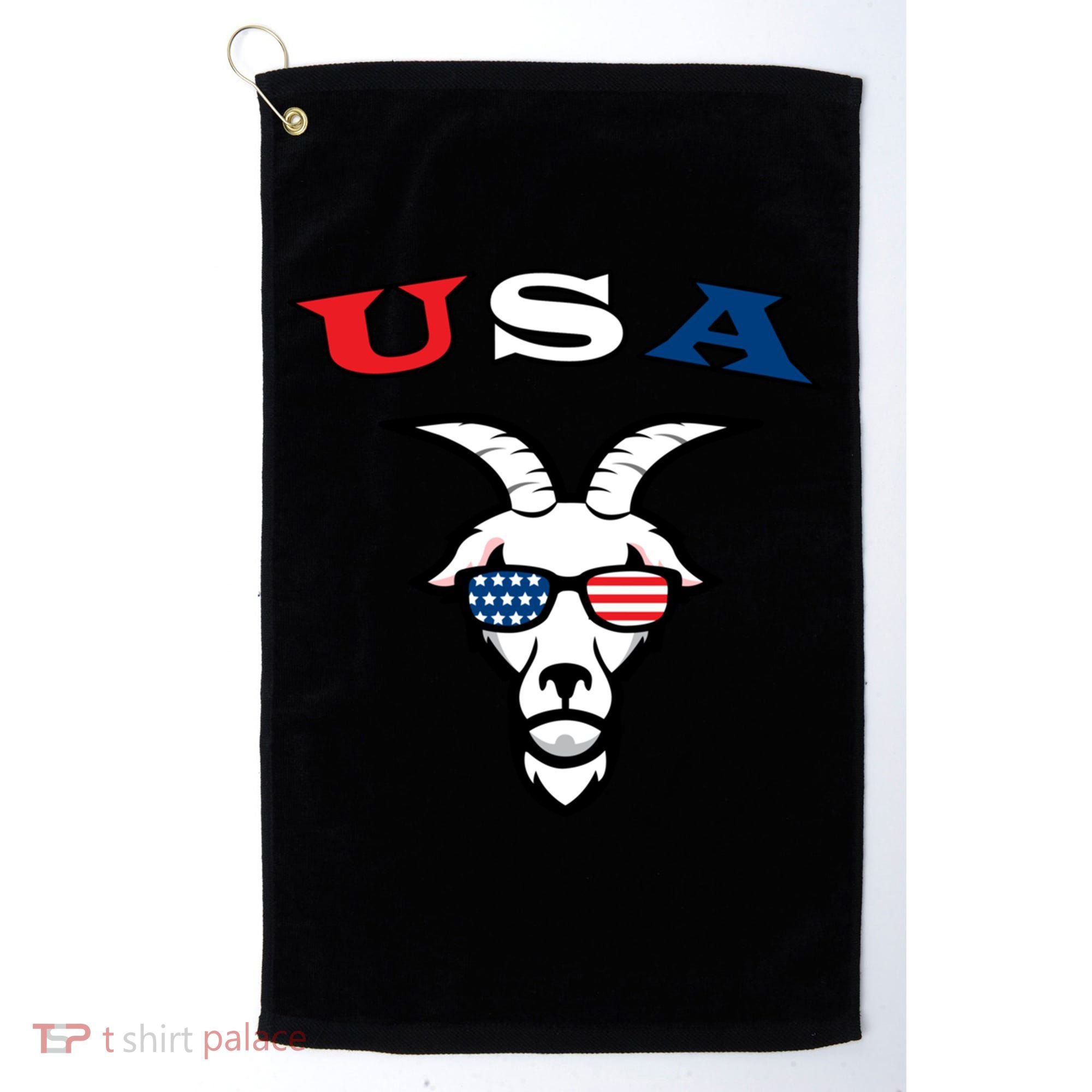 The Original Usa The Goat Gift Golf Towel