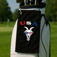The Original Usa The Goat Gift Golf Towel thumb 2