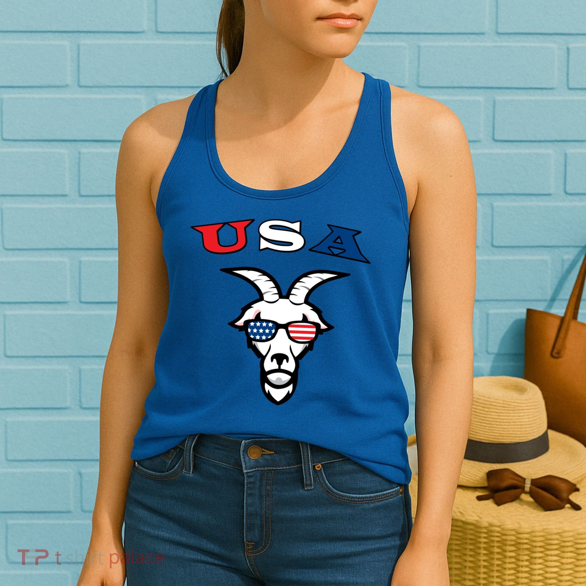 The Original Usa The Goat Gift Women's Tank Top