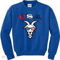 The Original Usa The Goat Gift Kids Sweatshirt thumb 0