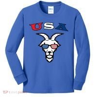 The Original Usa The Goat Gift Kids Long Sleeve Shirt thumb 0
