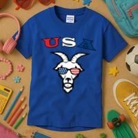 The Original Usa The Goat Gift Kids T-Shirt thumb 3