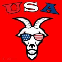 The Original Usa The Goat Gift Santa Hat thumb 1