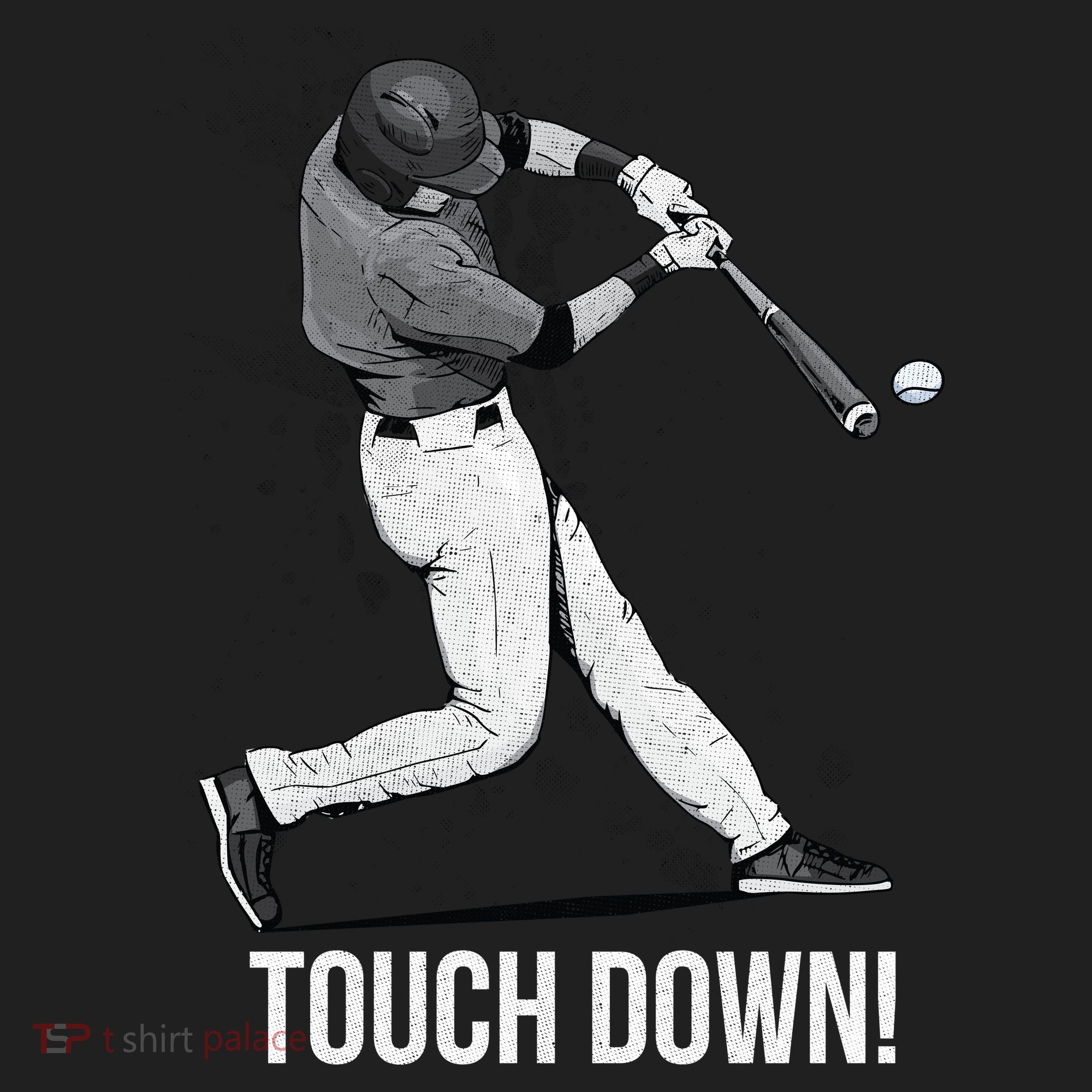 Touch Down Baseball Home Run Women's Sweatshirt