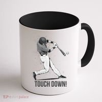 Touch Down Baseball Home Run Coffee Mug thumb 1