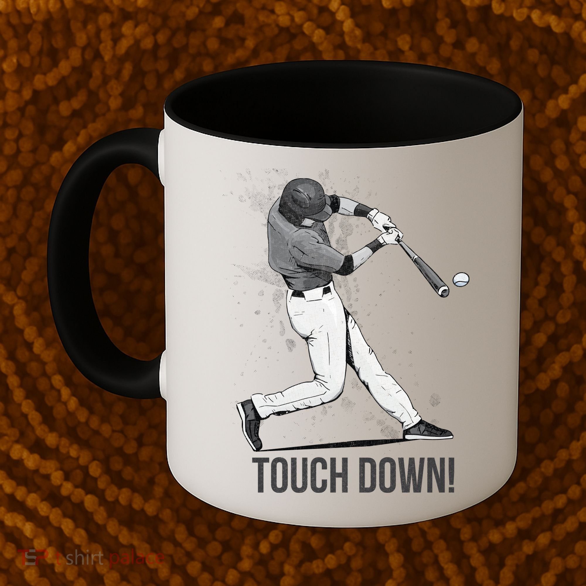 Touch Down Baseball Home Run Coffee Mug