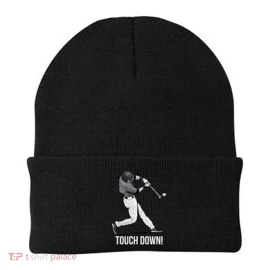 Touch Down Baseball Home Run Beanie