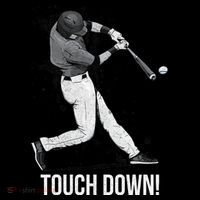 Touch Down Baseball Home Run Women's Hoodie thumb 2