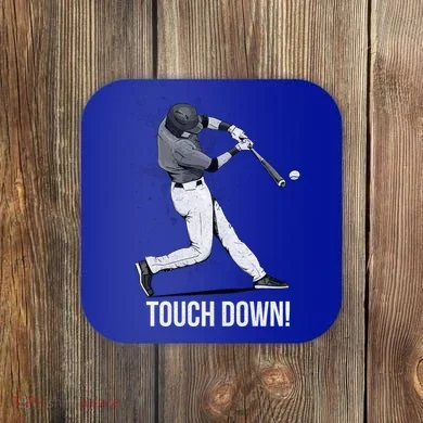 Touch Down Baseball Home Run Coaster