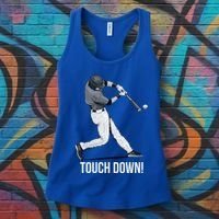 Touch Down Baseball Home Run Women's Tank Top thumb 3