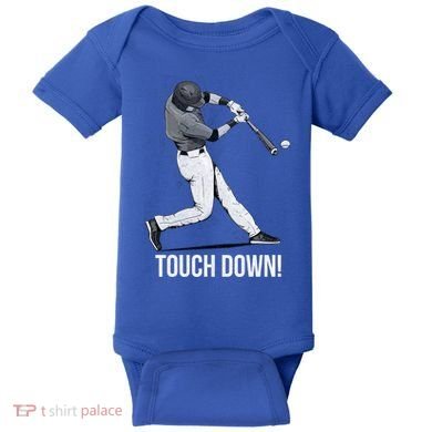 Touch Down Baseball Home Run Baby Bodysuit