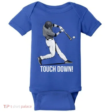 Touch Down Baseball Home Run Baby Bodysuit