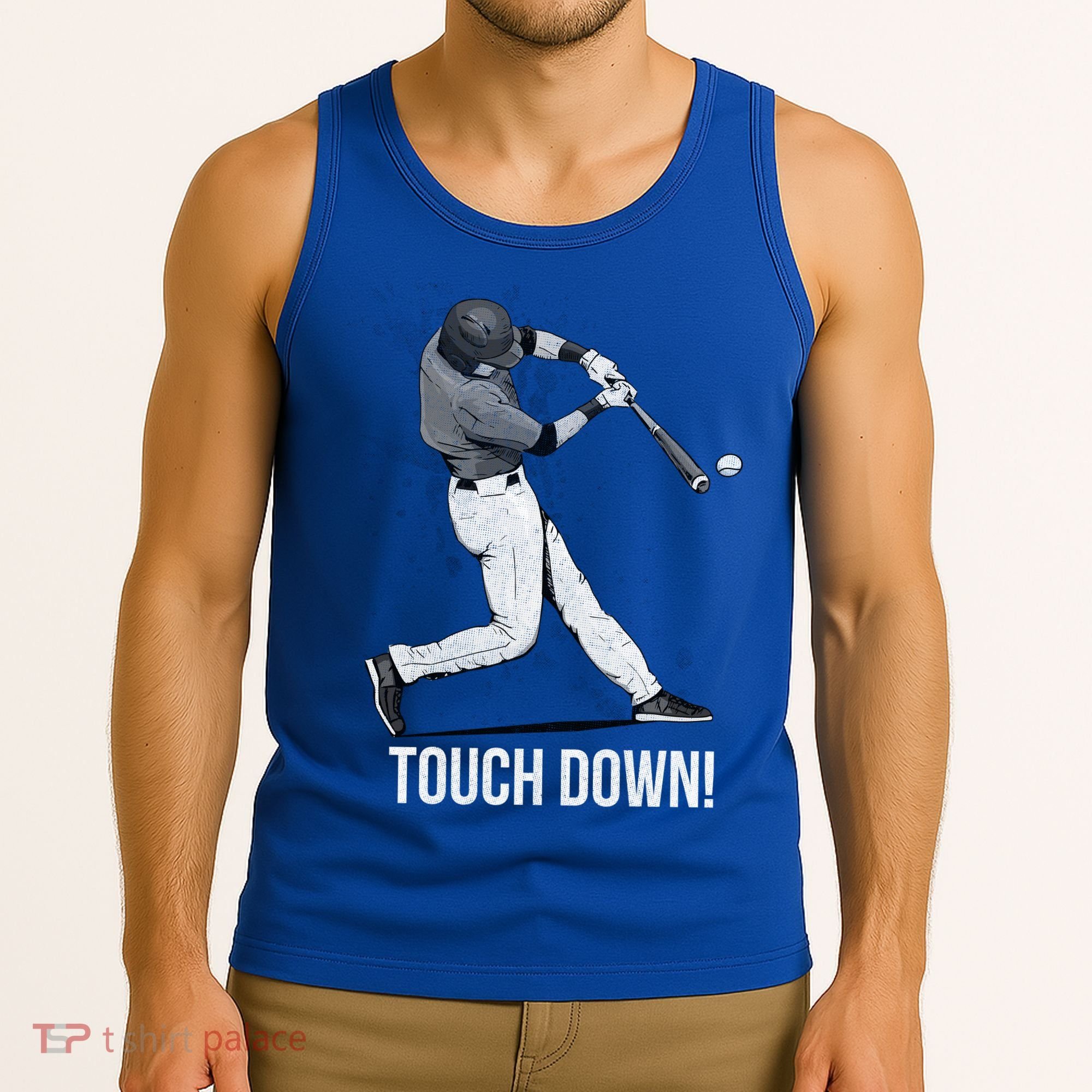 Touch Down Baseball Home Run Tank Top
