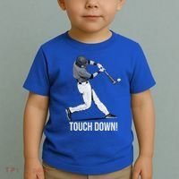 Touch Down Baseball Home Run Toddler T-Shirt thumb 2