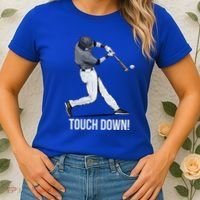 Touch Down Baseball Home Run Women's T-Shirt thumb 2