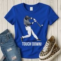 Touch Down Baseball Home Run Women's T-Shirt thumb 3