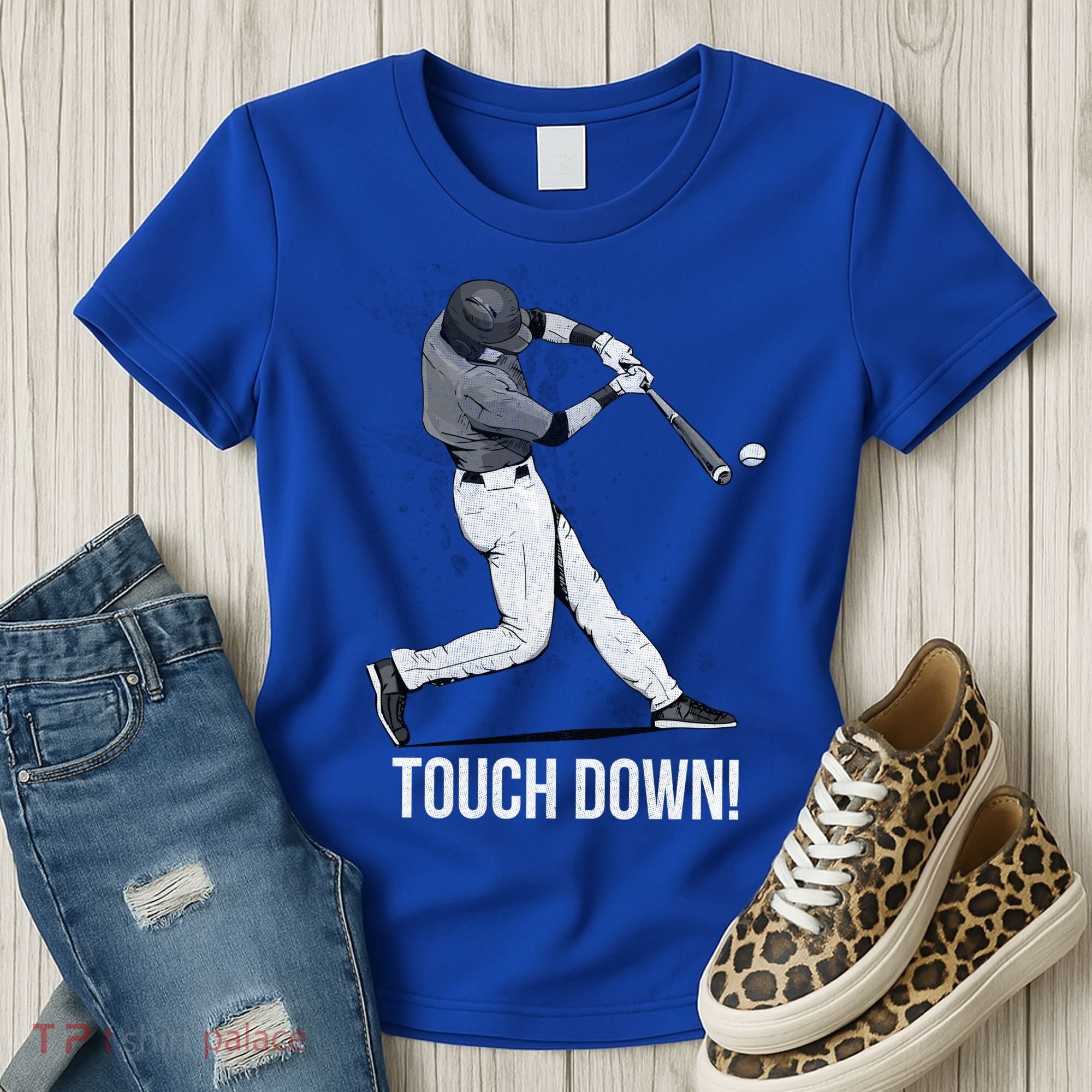 Touch Down Baseball Home Run Women's T-Shirt