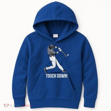 Touch Down Baseball Home Run Kids Hoodie
