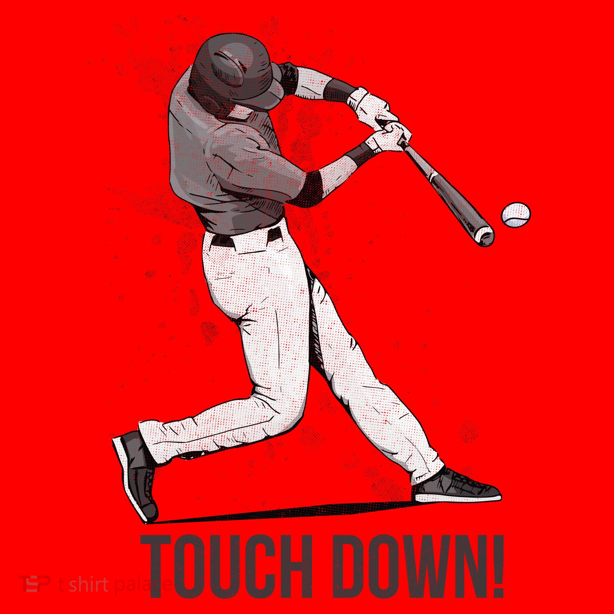 Touch Down Baseball Home Run Santa Hat