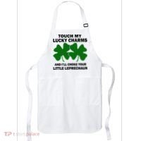 Touch My Lucky Charms And I'll Choke Your Leprechaun Apron thumb 0