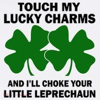Touch My Lucky Charms And I'll Choke Your Leprechaun Kids Hoodie thumb 5