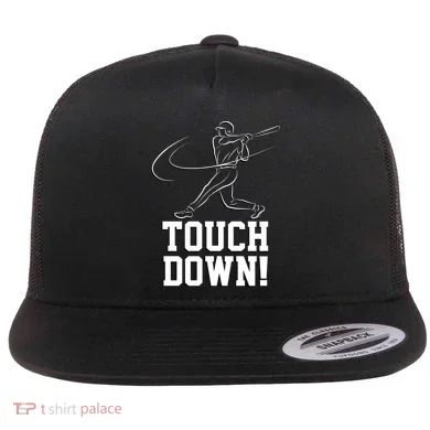 Touchdown Baseball Home-run  Flat Bill Trucker Hat