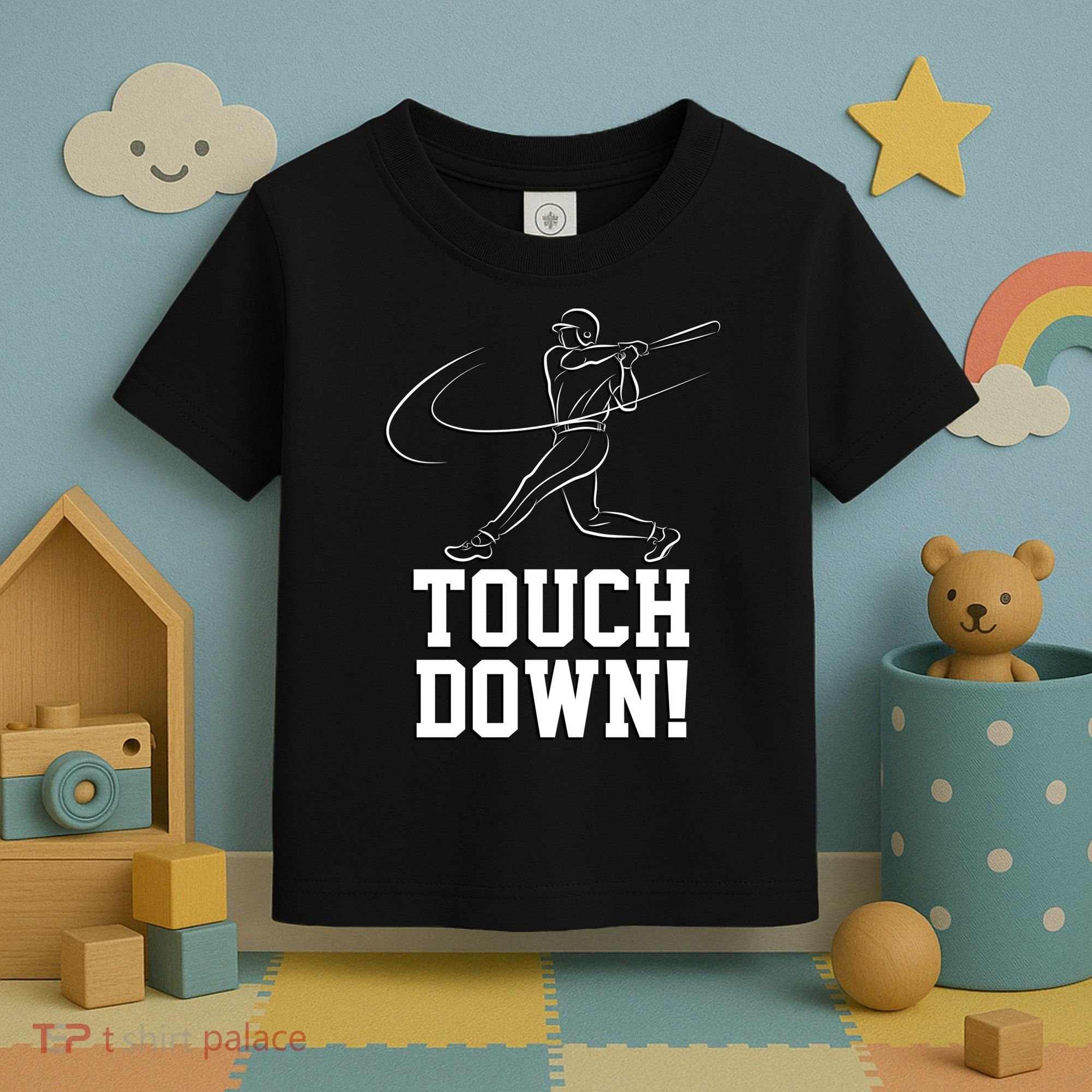 Touchdown Baseball Home-run  Toddler T-Shirt