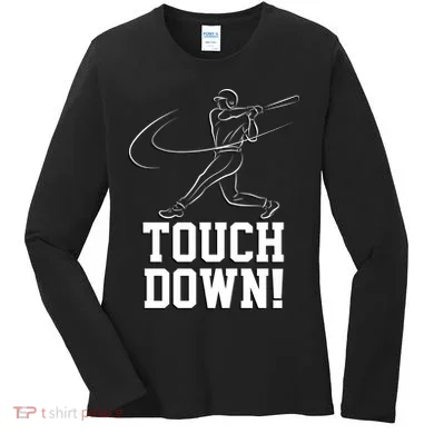 Touchdown Baseball Home-run  Women's Long Sleeve Shirt