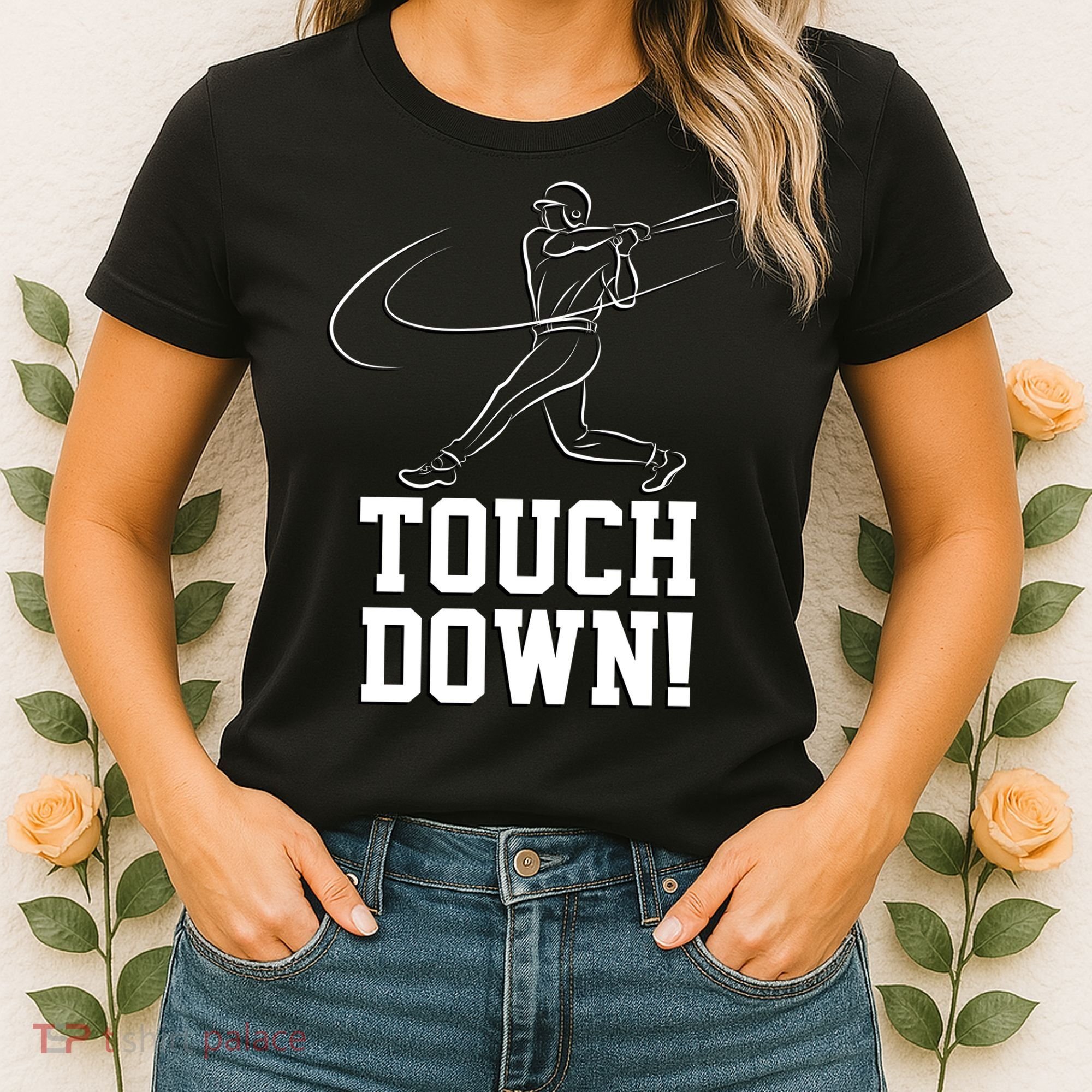 Touchdown Baseball Home-run  Women's T-Shirt