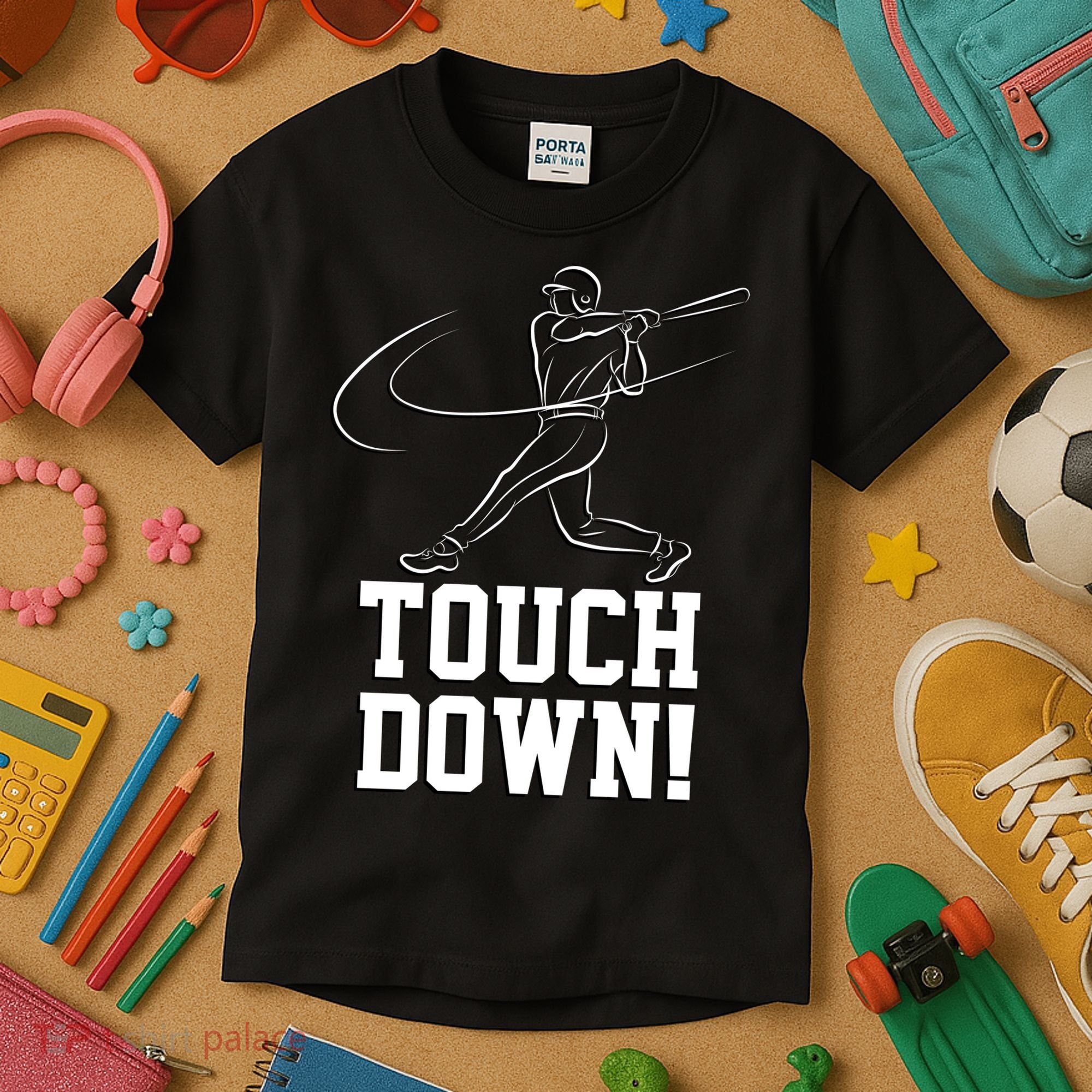 Touchdown Baseball Home-run  Kids T-Shirt